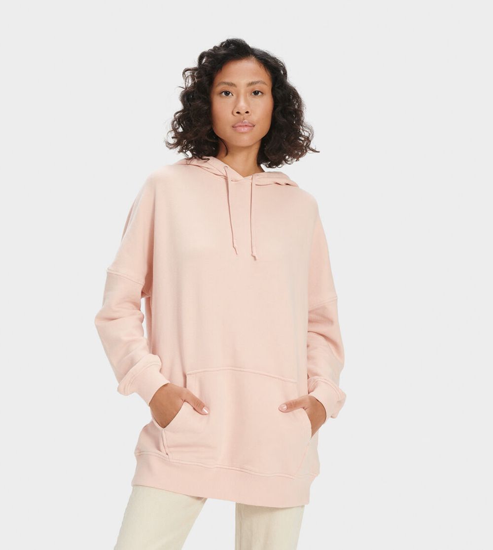 Ugg Hoodie Womens - Ugg Simone Boyfriend Rose - 693ZGQTVE